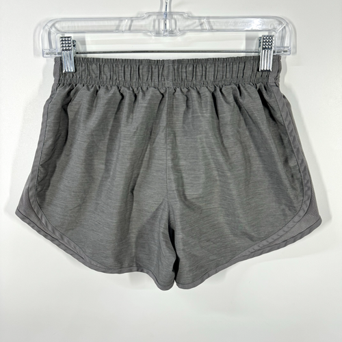 NIKE Dri-Fit Women’s Athletic Shorts Small Gray Drawstring Running Lined Pocket - Picture 3 of 9