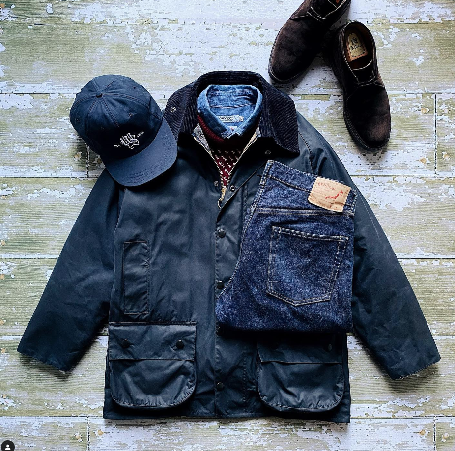 ヴィンテージBEAUFORT名品Britishwax-jacket market ヴィンテージ