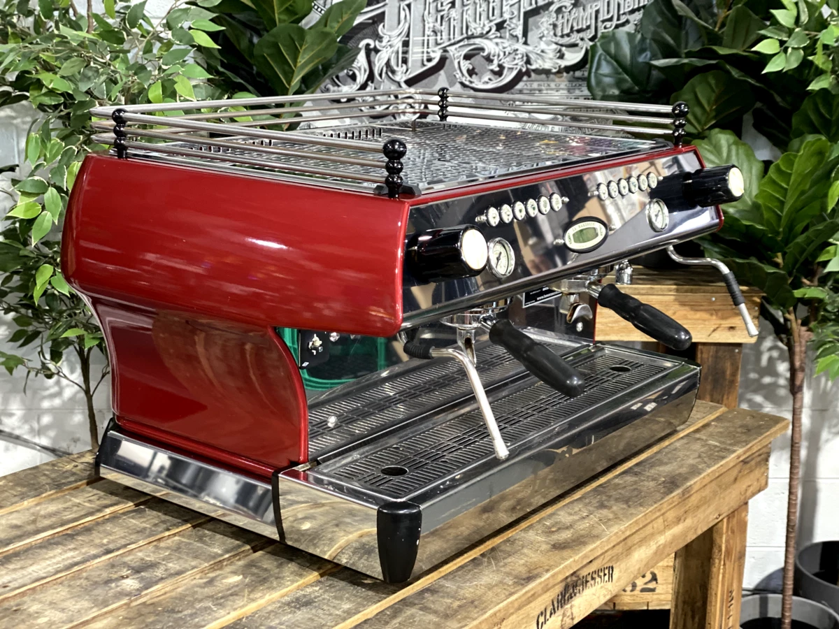 LA MARZOCCO FB80 2 GROUP RED ESPRESSO COFFEE MACHINE COMMERCIAL CAFE  BARISTA BAR