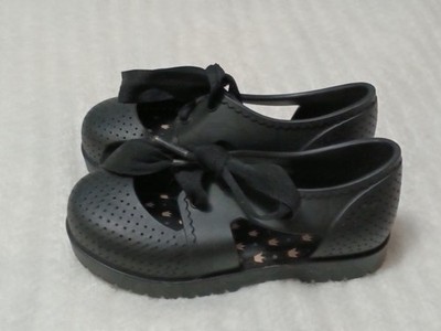 Zaxy Girls Mary Jane Black Flat Size 7 Jelly Shoes 7 Toddler 