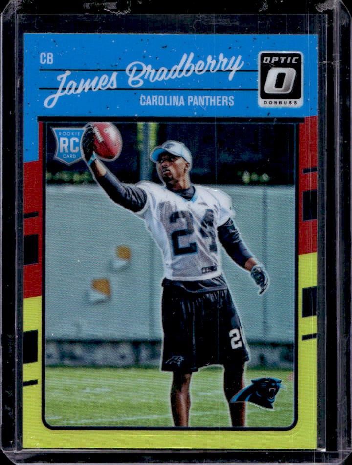 2016 Donruss Optic James Bradberry RC Red and Yellow Rookie #119 Panthers