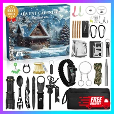 Survival Advent Calendar 2025 Christmas Countdown 24-Day Gift Box for Adults NEW