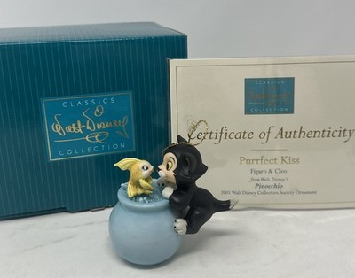Purrfect Kiss Figaro & Cleo Pinocchio Walt Disney Classics