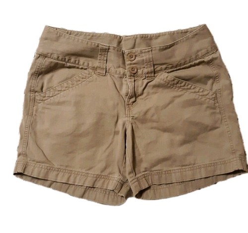 THE NORTH FACE WOMEN'S SIZE 8 KHAKI SHORTS GOOD PREOWNED CONDITION SUMMER HIKING