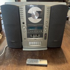 Fisher SLIM-1000 Portable CD Cassette AM/FM Stereo Bad Tape Player W/remote