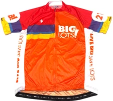 Big Lots Department Store Cycling Bicycle Shirt Top Bike Jersey NEW Mens LARGE