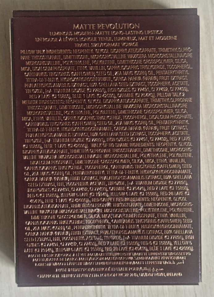 Charlotte Tilbury Iconic Mini Lip Wardrobe Gift Set 4 x 0.03oz NEW - Image 2 of 3