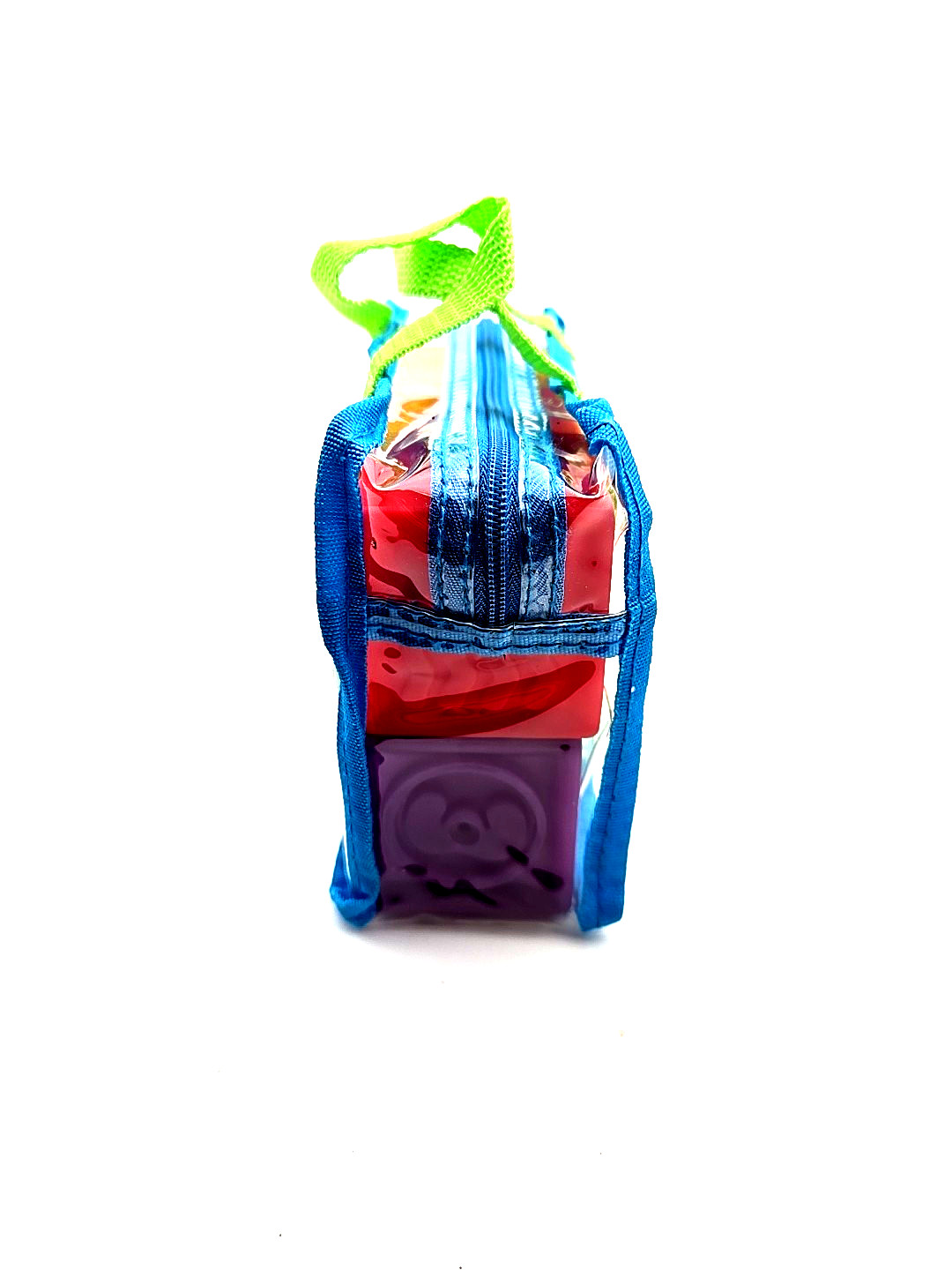 Baby Stacking Blocks Toys Learning Cubes 6pc Rubber Numbers Animals Kids