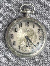 1925 Elgin Grade 291 Pocket Watch Model 7 16s Keystone Case Art Deco Runs