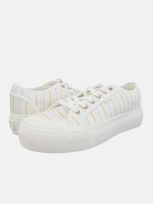 Roxy Women's Cruizer Lace Ups Casual Sneaker White/Multicolor Size 10