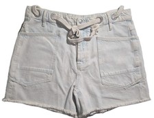 Nuevo Pantalones Cortos de Jean Free People We The Free Moxie Barrel para Mujer 31 Cuerdas Cintura