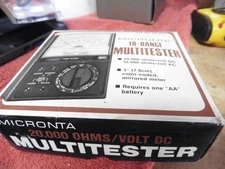 Radio Shack Micronta w manual 18 Range Fet Multitester Cat No 22-201U Japan