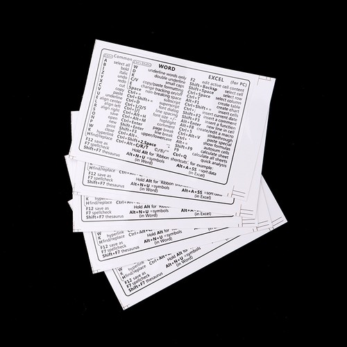 5Pcs Reference Keyboard Shortcut Sticker Adhesive For Windows Laptop Stickers - Picture 7 of 11