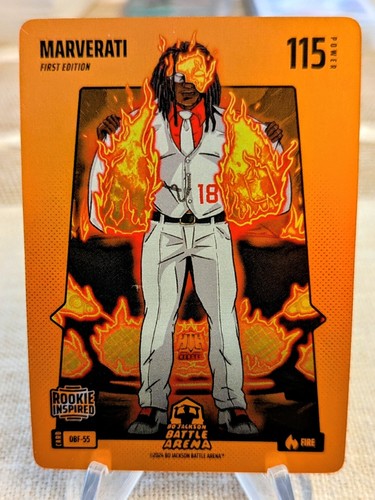 Marverati Marvin Harrison Bo Jackson Battle Arena Orange Battlefoil Fire OBF-55