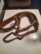 Leather DSLR Camera Neck Strap Brown Leather