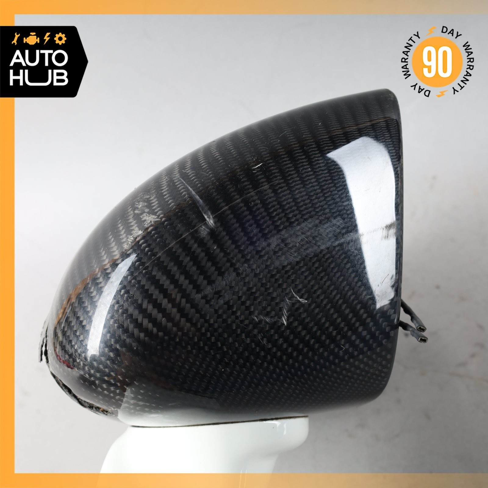16-20 McLaren 570S 540C 600LT Right Side Rear View Door Mirror Carbon OEM