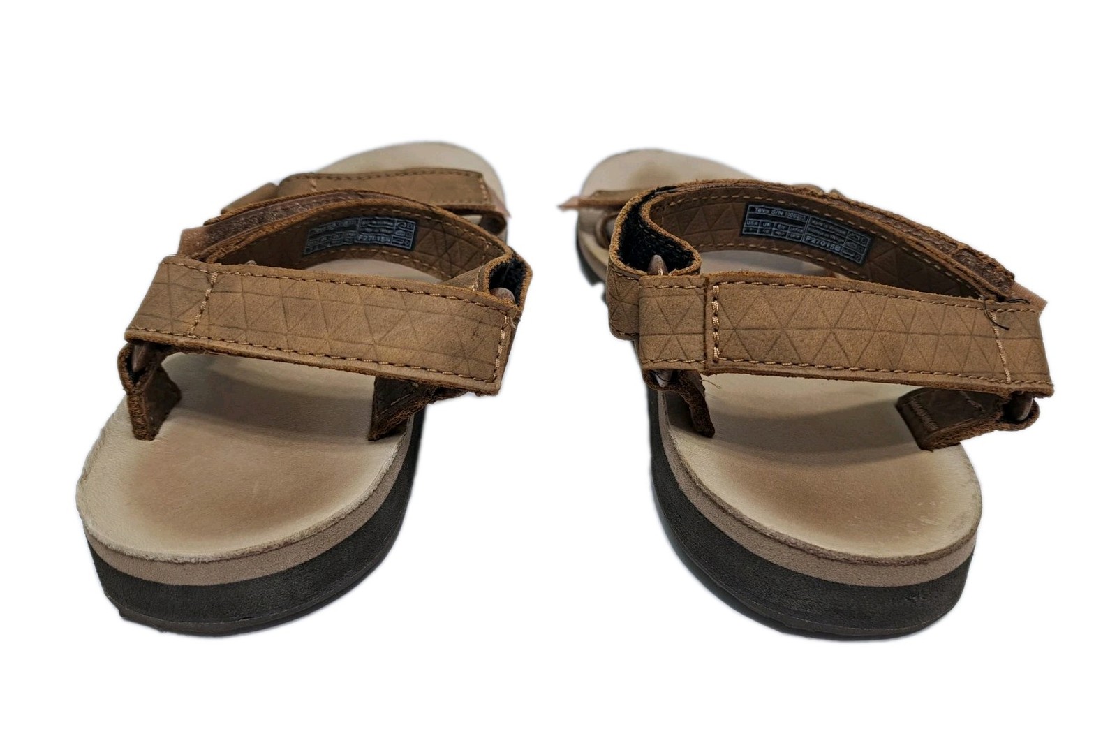 Teva Original Universal Brown Leather Basic Strap… - image 5