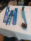 Vintage Tin Toy Lot - Construction Worker, Wolverine Parts