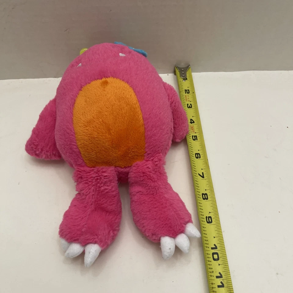 Peluche Carters Happy Monster Lovey rosa naranja 10” 2013 juguete de peluche 61363 Foto 4 de 4