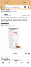Automatic Cat Feeders, 7L/29 Cups Automatic Dog Feeder with Desiccant Bag, 1-6