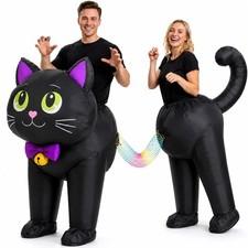 Inflatable 2 Person Cat Couple Costume Adult Halloween Costume