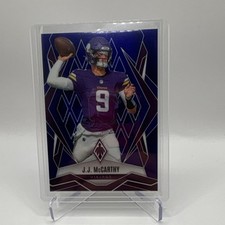 2025 Panini Phoenix J.J. McCarthy Vikings Color Match Purple#38 /199 Football