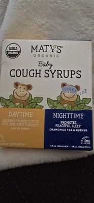 Matys Organic Baby Cough Syrup Day & Night Value Pack, 4 fl oz exp 10/27