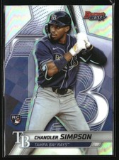 2025 Bowman's Best Refractor Chandler Simpson RC #66 Tampa Bay Rays