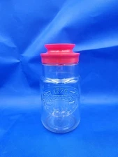 Vintage 1776 Maxwell House Coffee 1976 Anchor Hocking Glass Jar Red Lid