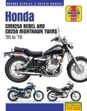 Haynes Publishing | Honda CMX250 Rebel & CB250 Nighthawk Twins (85-16) | Buch