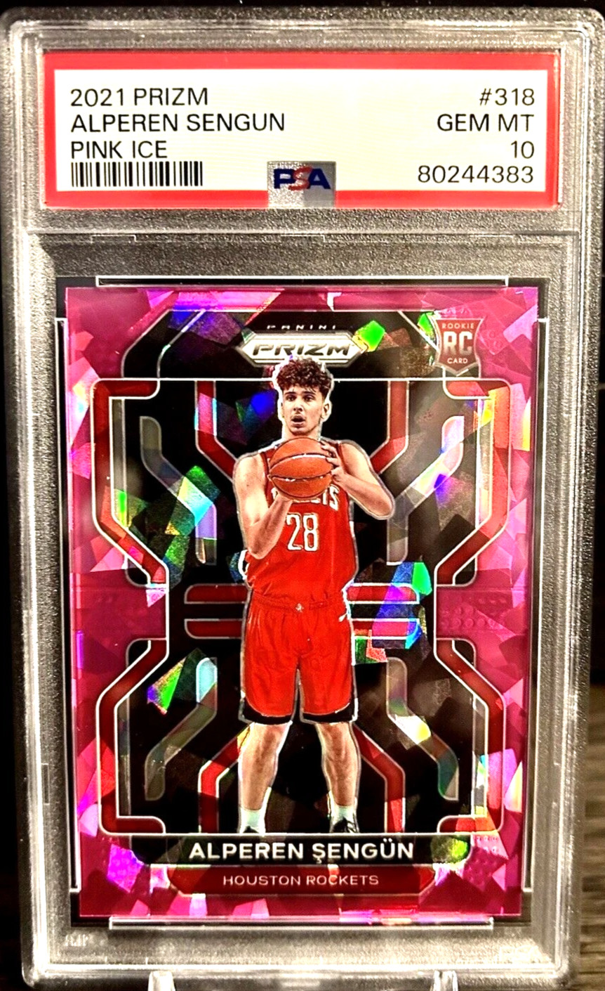 Alperen Sengun 2021 Panini Prizm #318 Pink Ice Prizm RC Rookie - PSA 10