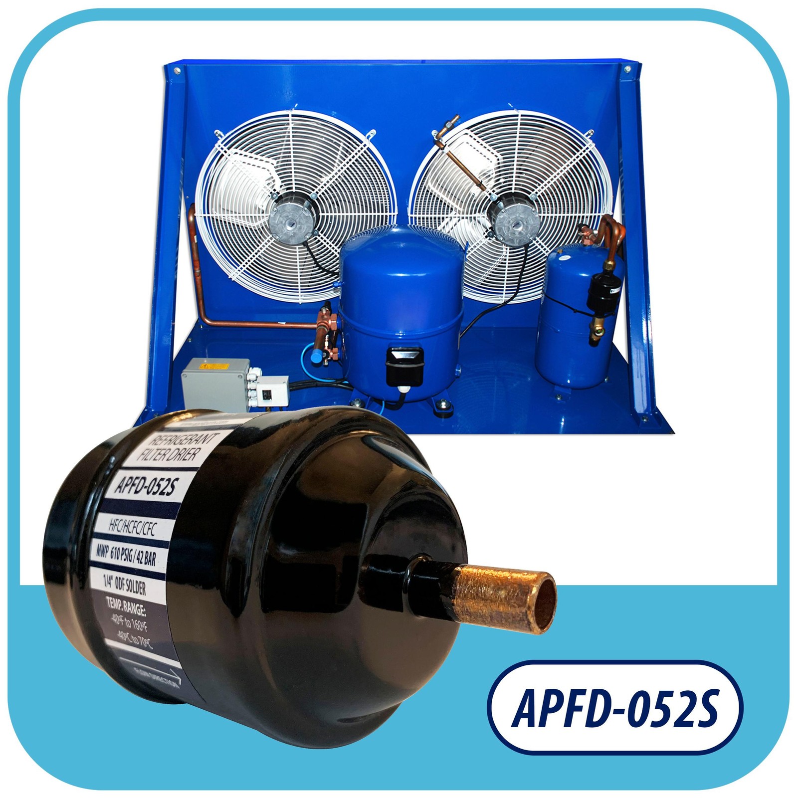 Appli Parts APFD-052S 1/4 in Liquid Line Refrigerant AC Filter Drier hvac Refrig