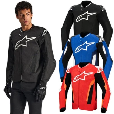 Alpinestars T-GP Air Summer Motorcycle Jacket Sports Motorbike CE Approved Black - image 1 of 2
