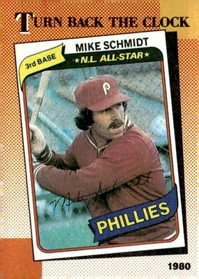 1982 Topps Kmart 20th Anniversary AL & NL MVP's #39 Mike Schmidt