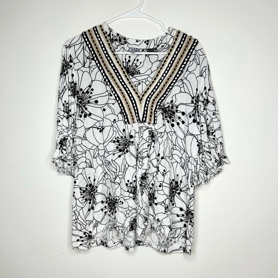Blusa Anthropologie Blank London Floral Stephanie Foto 2 de 4