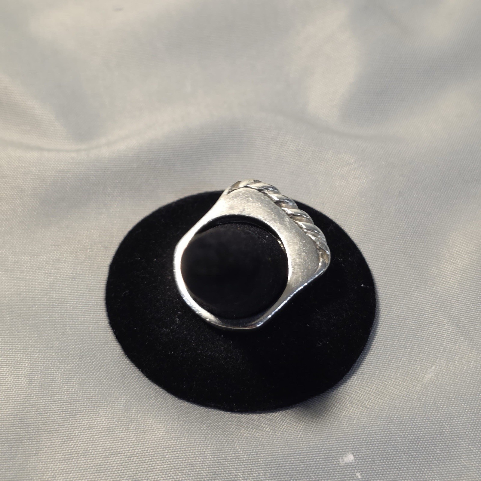 925 Solid Sterling Silver Twisted Bar Ring Size 6… - image 4