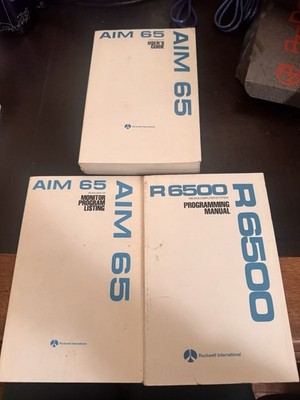 Vintage Computer Rockwell AIM 65 und 6500 Handbuch