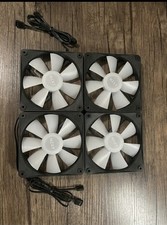 NZXT F120 RGB 120mm Case Fan - Matte Black 4-Pack Open Box New Never Used