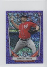 2014 Bowman Purple 58/99 Nathan Karns #BM-WN4 0g4