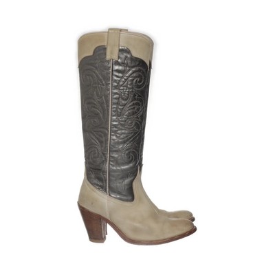 Frye, Cowboyboots, Größe: 40, Beige/Grau, Damen #uVo