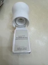BATH & BODY WORKS WHITE FLARE PLAIN WALLFLOWER FRAGRANCE PLUG IN HOLDER WARMER