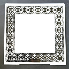 LACE BORDER FRAME Embossing Folder Design Objectives Boho Unique 6" 6" um179
