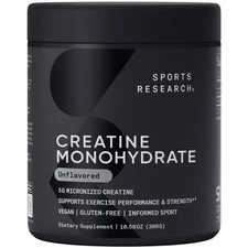 Sports Research Creatine Monohydrate 5g Micronized Creatine 10.58oz - 60 Serving