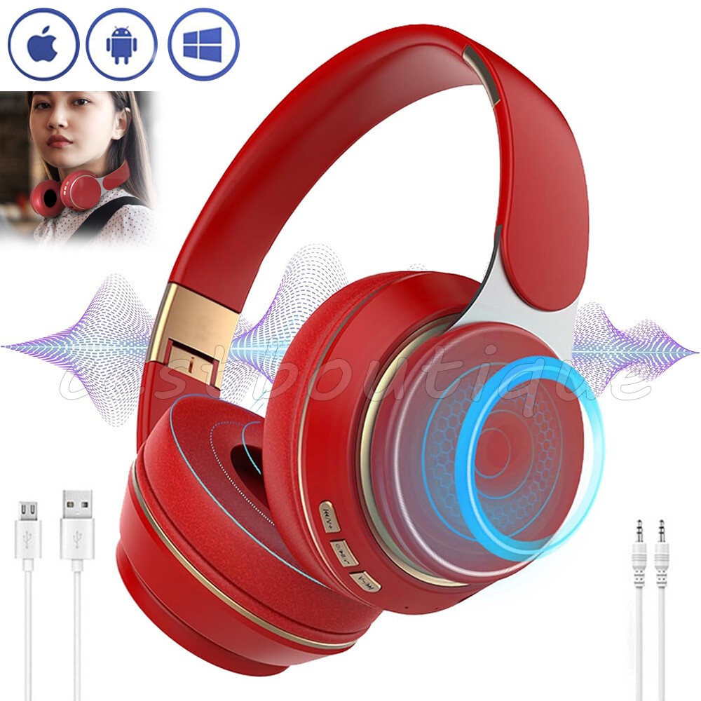 Optizium 07S On-Ear Headphones in Red