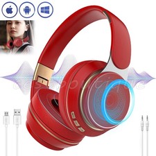Bluetooth 5.0 Kopfhörer Kabellos Headset Stereo Bass Over-Ear Noise Cancelling