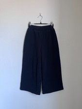 Zara Wide-Leg Sweatpants in Black Size SMALL