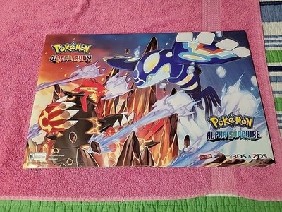  2014 Pokemon Omega Ruby Alpha Sapphire Mega Diancie 2 Sided Poster 17''×11'' 