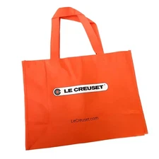 Le Creuset Reuse-Able Tote Bag Orange Gift Bag Foldable Shopping Bag Christmas