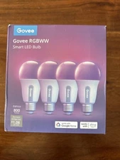 (4-Pack) Govee RGBWW 9W E26 Smart LED Bulb - RGB WIFI (49755)