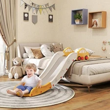 Toddler Slide for Bed, Sofa, Extra Length, Easy to Assemble, Yellow